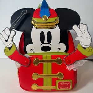 NWT. Disney Loungefly Mickey Mouse The Band Concert Disney100 Decades Backpack.